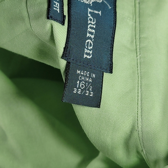 Polo Ralph Lauren Long Sleeve Button Down Shirt Classic Fit 16 1/2 32-33 - Picture 7 of 7